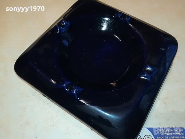 голям керамичен пепелник 20х20х6см 2305232108M, снимка 12 - Антикварни и старинни предмети - 40803504