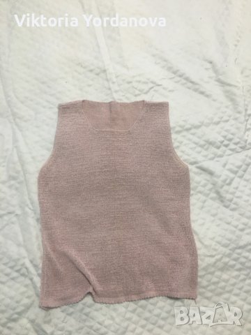 Потник и болеро от фино плетиво хс-с, снимка 5 - Потници - 44318525