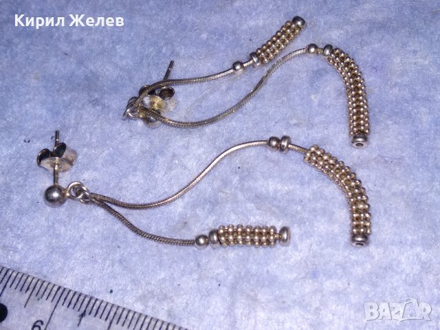 НЕЖНИ СРЕБЪРНИ ИТАЛИАНСКИ ФЕШЪН АРТ ОБЕЦИ СРЕБРО 925 ПРОБА 25416, снимка 10 - Обеци - 40532538