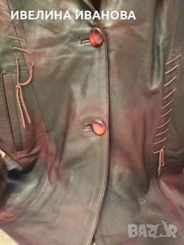 Дамско яке, естествена кожа, снимка 6 - Якета - 53151766