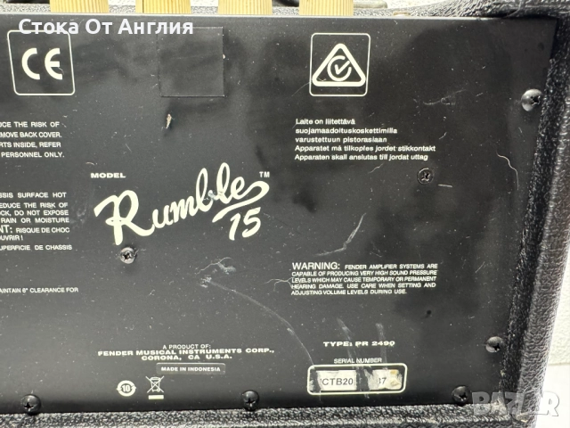 Кубе - Fender Rumble 15, снимка 8 - Тонколони - 52302809