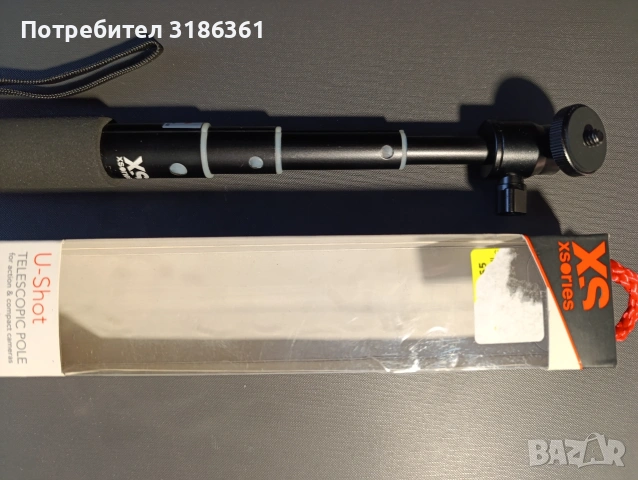 телескопичен статив държач за фото,видео, алуминий с ябълкова глава във всички посоки, снимка 4 - Чанти, стативи, аксесоари - 53486031