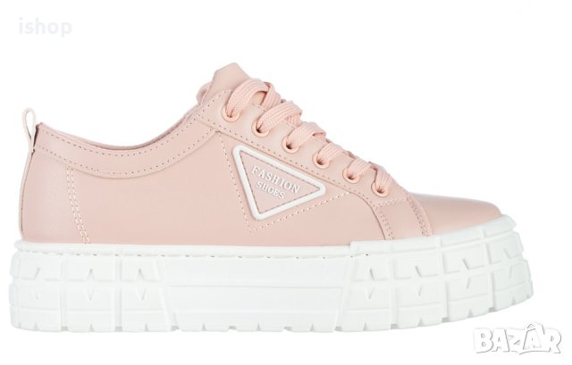 Розови Спортни Обувки На Платформа, снимка 6 - Маратонки - 42146531