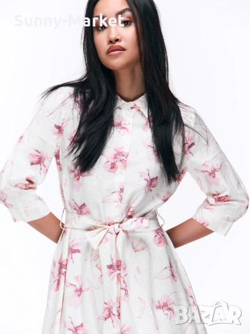 Дамска стилна рокля с принт, снимка 2 - Рокли - 53506241