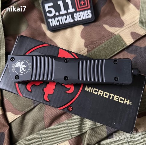 автоматичен нож мега здрав Tactical Microtech за оцеляване самозащита, снимка 5 - Ножове - 42118058