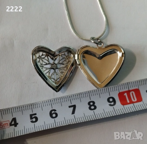 Колие сърце отварящо се , снимка 8 - Колиета, медальони, синджири - 25122994