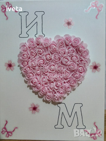 Персонализирано пано с рози!