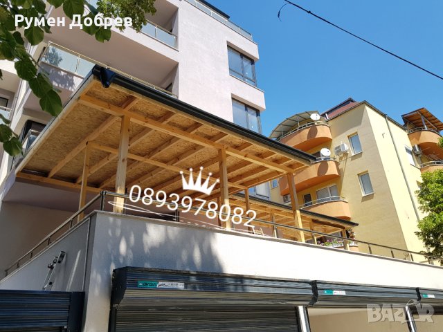 Дървени Навеси Беседки Барбекюта Гаражи и Тераси, снимка 9 - Ремонти на покриви - 39449169