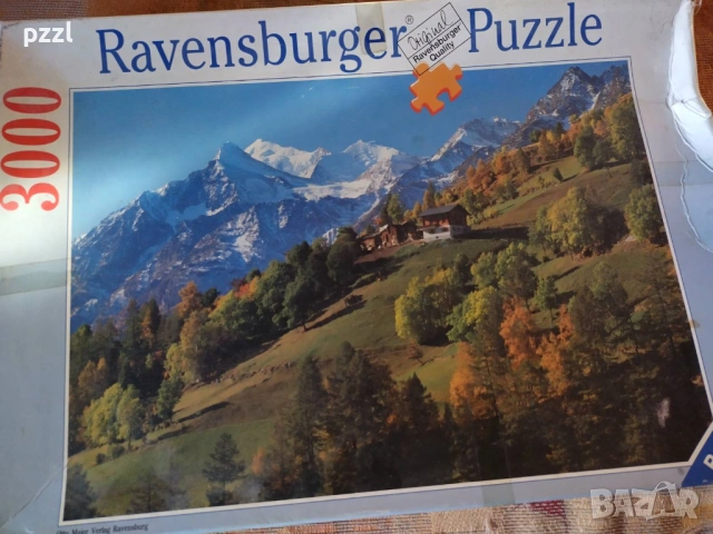 Пъзел "Swiss Alps” Ravensburger 1994г. 3000 части