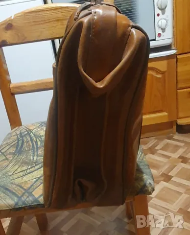 Кожена чанта тип куфар , снимка 4 - Куфари - 49473222