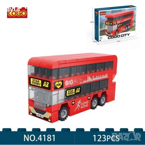 Конструктор Автобус 123 части