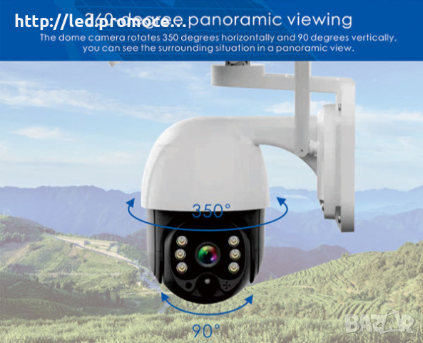 Слънчева WIFI камера за видеонаблюдение Поддръжка на TF карта Батерия Мощност 1080P , снимка 3 - IP камери - 36156961