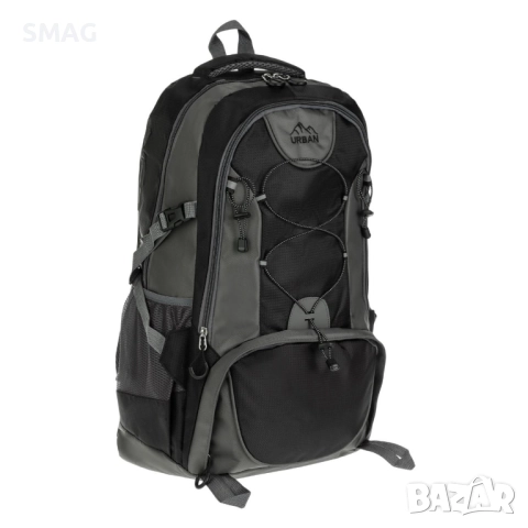 Пътна раница 40L черна и сива_1234588, снимка 2 - Раници - 52278331