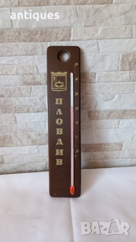 Стар дървен стенен термометър - ПЛОВДИВ