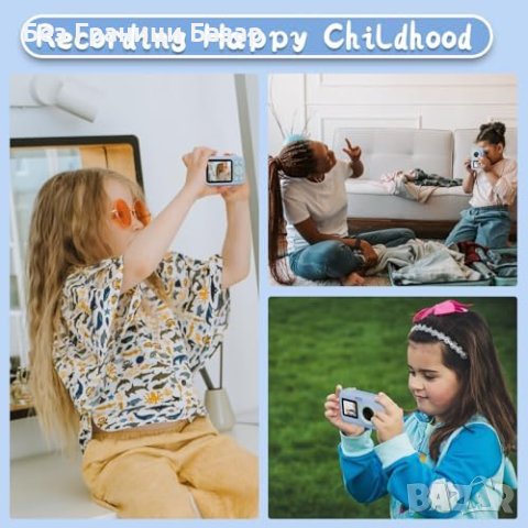 Нова 1080P Детска Камера SJCAM - Хит Подарък за Рожден Ден и 1 юни, снимка 8 - Фотоапарати - 44211507