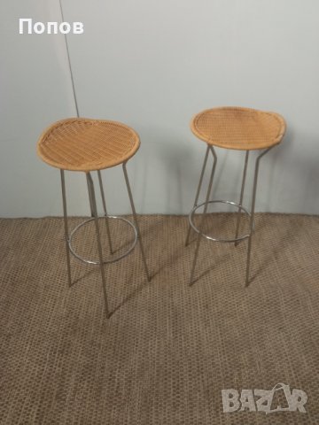 Дизайнерски италиански бар столове, снимка 3 - Столове - 42662085