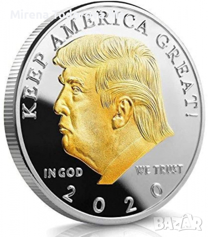 Монета с лика на Доналд Тръмп