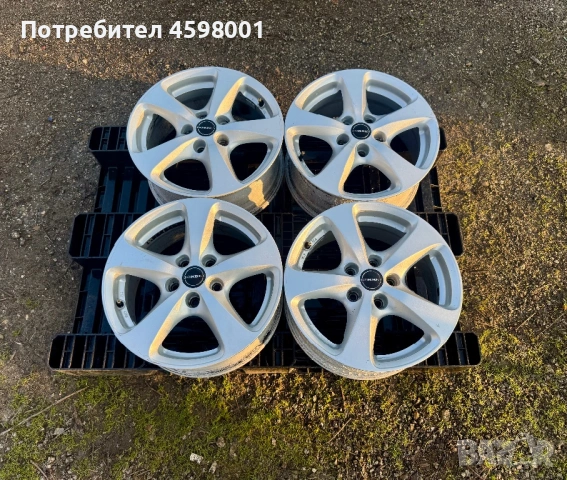 4бр.Алуминиеви джанти 16цола 5x108 Borbet за Ford Kuga,Focus,C-Max,Connect,Volvo