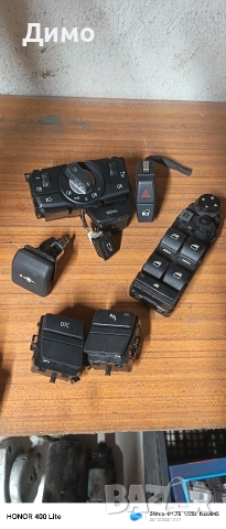 бутон светлини Ел стъкла парктроник dtc аварийни бмв е61 bmw e61, снимка 5 - Части - 49800475