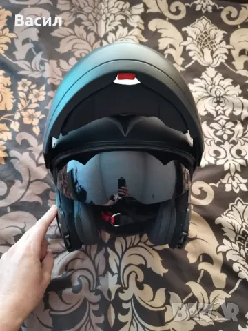 Каска за мотор Novic Switch Flip up-Отваряема гланц , снимка 5 - Спортна екипировка - 49476289