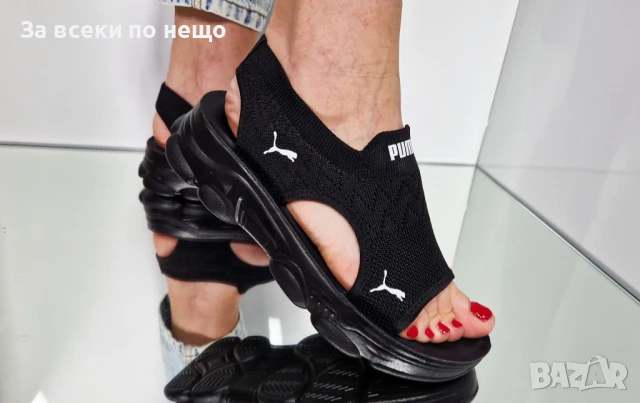 Puma Дамски Черни Летни Сандали Пума Код P933, снимка 5 - Сандали - 51078269
