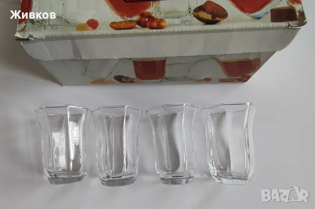  Дванадесет стъклени чаши за ракия, снимка 3 - Чаши - 56304924