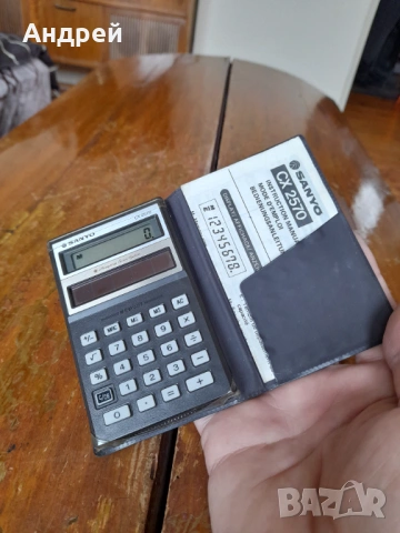Стар калкулатор Sanyo CX 2570, снимка 2 - Други ценни предмети - 53862108