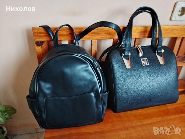 Раница "PAOLO BOCELLI"+Чанта "2бр х 10лв"нови!+Доставка!