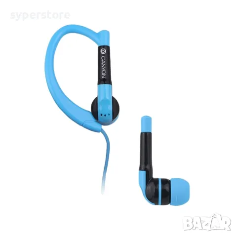 Слушалки с микрофон Canyon CNS-SEP1BL, спортни, сини, тапи за уши, In-earphone , снимка 3 - Слушалки, hands-free - 49631007