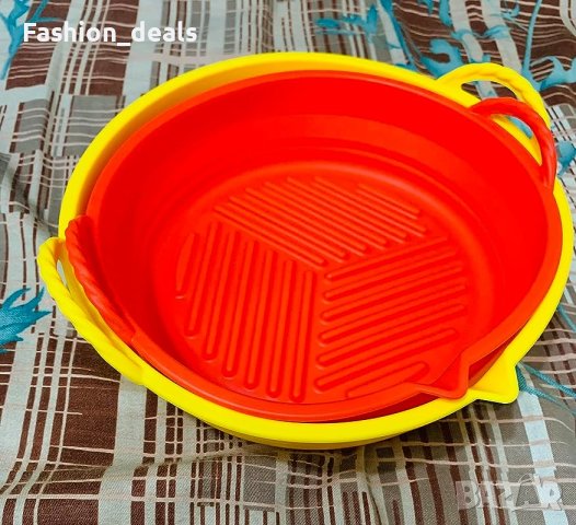 Нови 2 броя силиконови опаковки за въздушни фритюрници Многократна употреба Air Fryer, снимка 9 - Други стоки за дома - 41853759