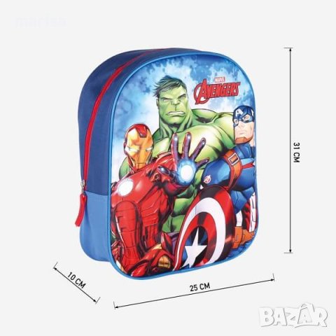 Детска раница Marvel Avengers 3D, 31cm Код: 8445484143317, снимка 4 - Раници - 41797551