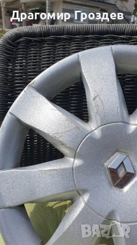 Два броя оригинални тасове за джанти "TARANIS 15" за Renault / Рено , снимка 3 - Аксесоари и консумативи - 51754848