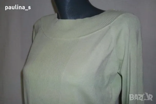 Два различни броя / Дизайнерска еластична блуза "Giada", цвят Нюд и цвят Мента / голям размер , снимка 10 - Блузи с дълъг ръкав и пуловери - 17411257