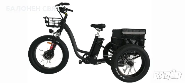 Хибрид Електрически Триколесен Велосипед FAT 36V 350W 13Ah, снимка 1