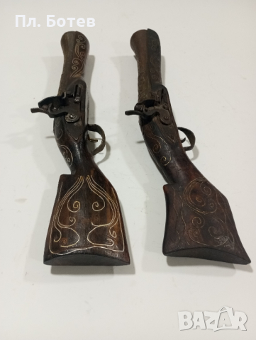 Стар кремъчен пистолет/револвер , снимка 5 - Антикварни и старинни предмети - 44642058