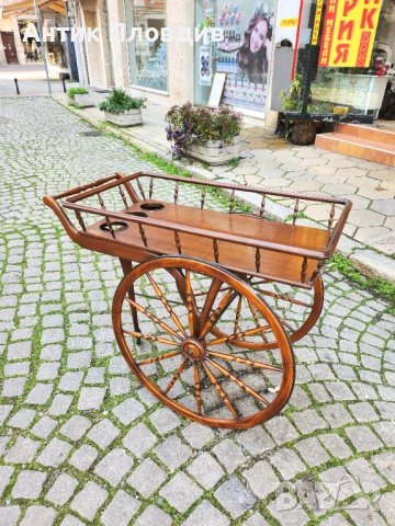 Италианска количка за сервиране с колела, снимка 8 - Маси - 52872983