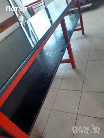 Ламиниран кухненски термоплот с двоен рафт, снимка 3 - Маси - 44405411