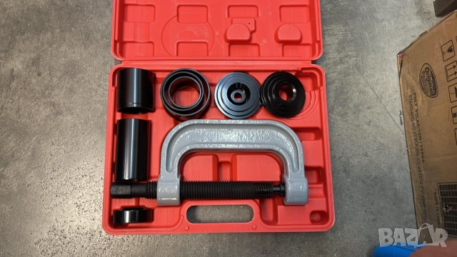 Скоба и втулки за монтаж и демонтаж на лагери и шарнири 9 части (малък), снимка 11 - Аксесоари и консумативи - 51497412