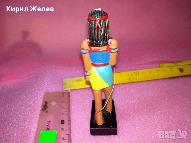ДЕКОРАТИВНА ПОЛИРЕЗИНОВА ЕГИПЕТСКА СТАТУЕТКА ФИГУРКА с МИТОЛОГИЧНА ТЕМАТИКА СУВЕНИР ЕГИПЕТ 42898, снимка 7 - Статуетки - 44312415