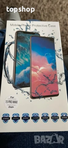 Водоустойчив калъф T-Bee Съвместим с iPhone 15 Pro и 15 Pro Max с Magsafe,черен, снимка 8 - Калъфи, кейсове - 50525725