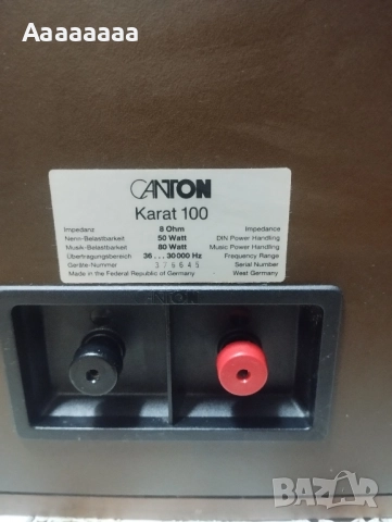 CANTON Karat 100, снимка 5 - Тонколони - 52566862