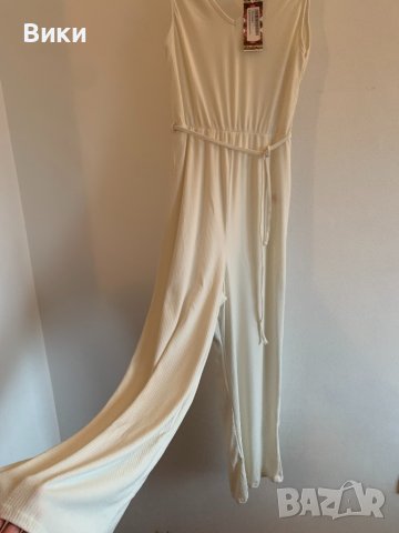 Дамски бял гащеризон рипс, снимка 6 - Гащеризони - 39840588