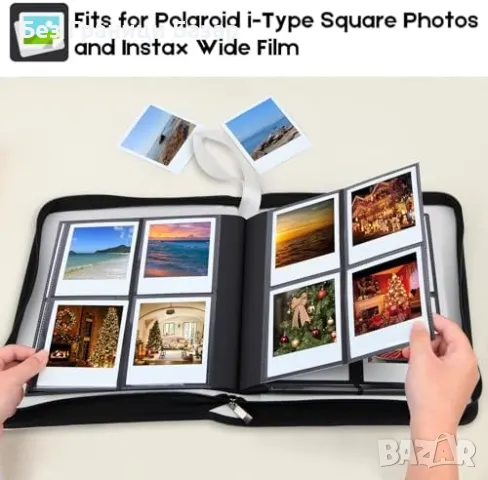 Нов Голям фотоалбум за 256 моментни снимки Polaroid/Instax Square фото, снимка 4 - Други - 49606353
