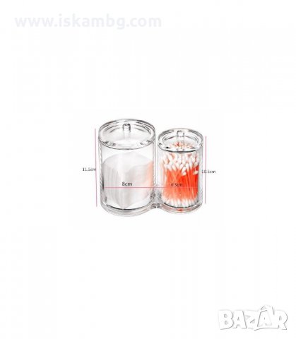 ПРОЗРАЧЕН ОРГАНАЙЗЕР ЗА КЛЕЧКИ ЗА УШИ И ПАМУЧНИ ТАМПОНИ - код 1877, снимка 4 - Други - 33976752