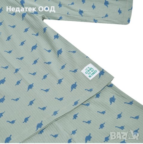 Памучна бебешка пижама, It`s cool to be kind, Рипсена, 12 - 18 м, снимка 2 - Бебешки пижами - 41734581