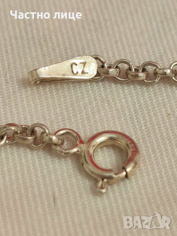 Оригинален Супер Рядък Сребърен CZ Марков Синджир GUCCI плетка , снимка 5 - Колиета, медальони, синджири - 42329425