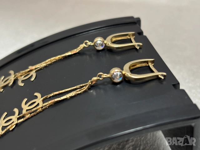 Златни Обеци-3,60 грама/14К (проба 585), снимка 5 - Обеци - 53643783