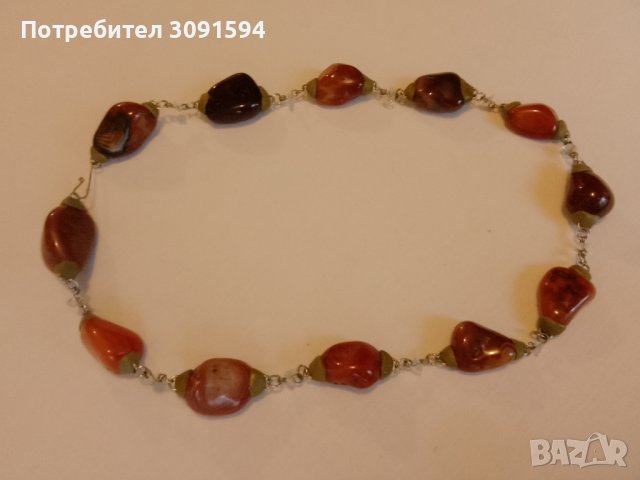 Дамска огърлица от ахат, снимка 5 - Антикварни и старинни предмети - 41191236