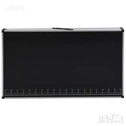 vidaXL Сгъваема маса за лепене на тапети, МДФ и алуминий, 300x60x78 см, снимка 4 - Маси - 56146020