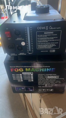 Mашинa за пушек, дим с лед осветление и дистанционно димни ефекти 1000W 4000W, снимка 3 - Други - 41518511